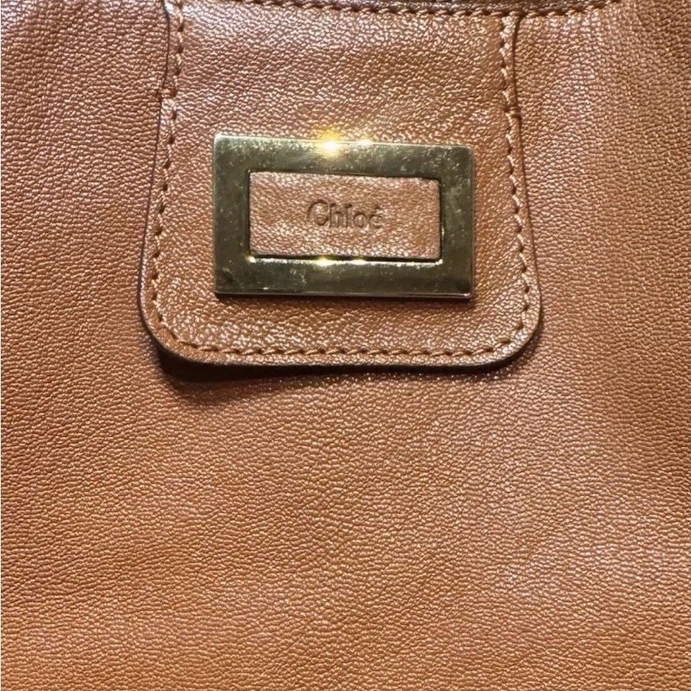 Chloé Whiskey Brown Leather Irene Tote Shoulder Bag - Picture 3 of 16